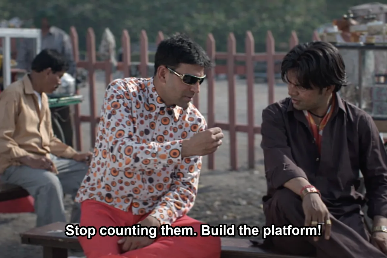 Stop counting them. Build the platform!